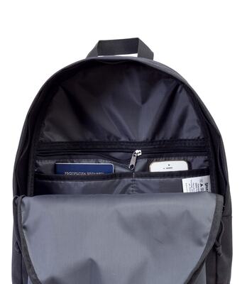Рюкзак 3105 светло-серый джинс/черный