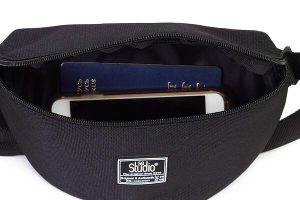 поясная сумка 905S серый джинс