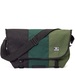 сумка-мессенджер 6003 черный/т.зеленый/хаки